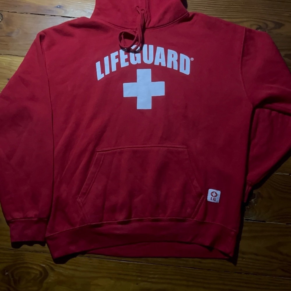 Lifeguard Red Men's Hoodie Sweater